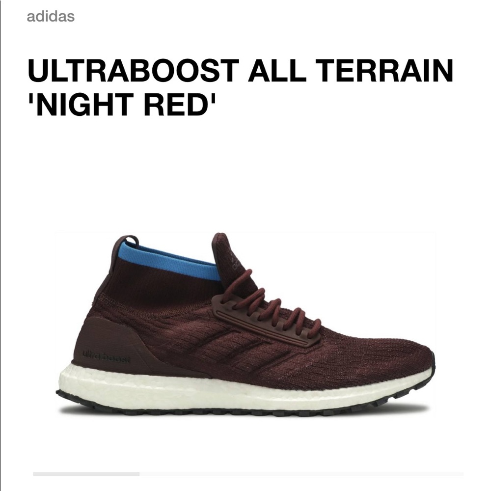 UEC ADIDAS ULTRABOOST ALL TERRAIN MAROON NIGHT RED BLUE